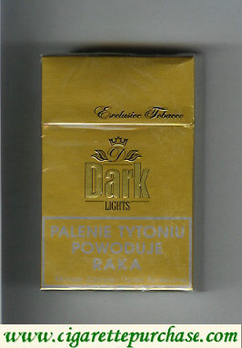 Dark 'D' Lights cigarettes hard box